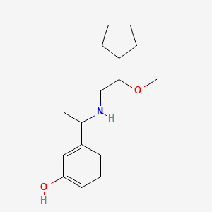 3-[1-[(2-Cyclopentyl-2-methoxyethyl)amino]ethyl]phenol