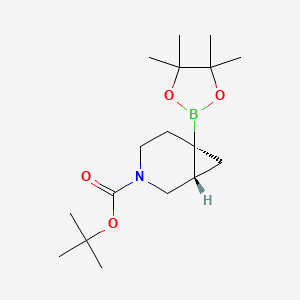 molecular formula C17H30BNO4 B7017177 rac-tert-butyl (1R,6R)-6-(tetramethyl-1,3,2-dioxaborolan-2-yl)-3-azabicyclo[4.1.0]heptane-3-carboxylate 