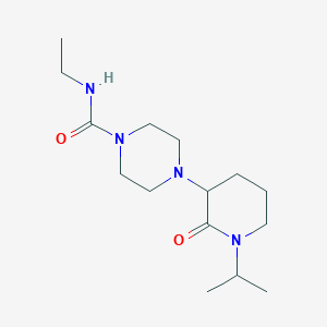 N-ethyl-4-(2-oxo-1-propan-2-ylpiperidin-3-yl)piperazine-1-carboxamide