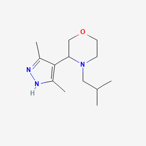 3-(3,5-dimethyl-1H-pyrazol-4-yl)-4-(2-methylpropyl)morpholine