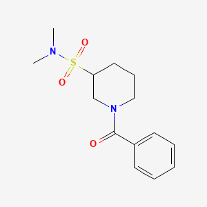 1-benzoyl-N,N-dimethylpiperidine-3-sulfonamide