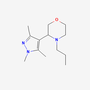 4-Propyl-3-(1,3,5-trimethylpyrazol-4-yl)morpholine