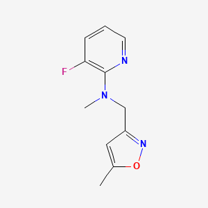 3-fluoro-N-methyl-N-[(5-methyl-1,2-oxazol-3-yl)methyl]pyridin-2-amine