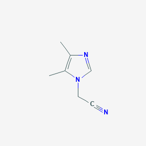 molecular formula C7H9N3 B070180 2-(4,5-Dimethyl-1H-imidazol-1-yl)acetonitrile CAS No. 170998-16-0
