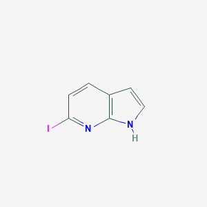 molecular formula C7H5IN2 B070189 6-碘-1H-吡咯并[2,3-b]吡啶 CAS No. 189882-32-4