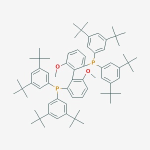 molecular formula C70H96O2P2 B070190 [2-[2-双(3,5-二叔丁基苯基)膦基-6-甲氧基苯基]-3-甲氧基苯基]-双(3,5-二叔丁基苯基)膦 CAS No. 167709-31-1