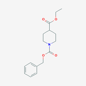 molecular formula C16H21NO4 B070195 1-苄基 4-乙基哌啶-1,4-二甲酸酯 CAS No. 160809-38-1