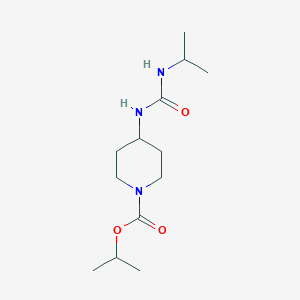 molecular formula C13H25N3O3 B7019550 Propan-2-yl 4-(propan-2-ylcarbamoylamino)piperidine-1-carboxylate 