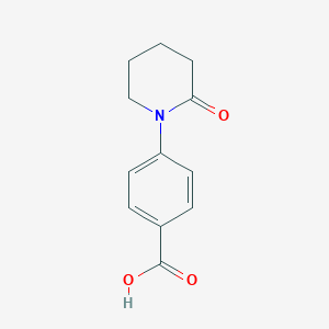 molecular formula C12H13NO3 B070208 4-(2-氧代哌啶-1-基)苯甲酸 CAS No. 175153-03-4