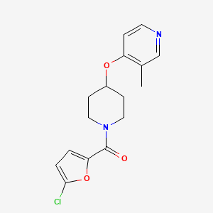 (5-Chlorofuran-2-yl)-[4-(3-methylpyridin-4-yl)oxypiperidin-1-yl]methanone