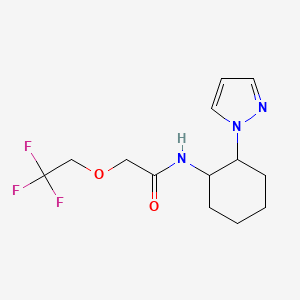 N-(2-pyrazol-1-ylcyclohexyl)-2-(2,2,2-trifluoroethoxy)acetamide