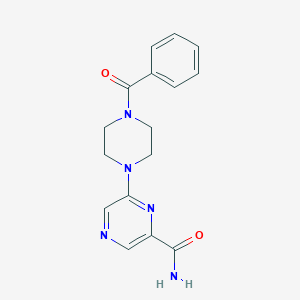 6-(4-Benzoylpiperazin-1-yl)pyrazine-2-carboxamide