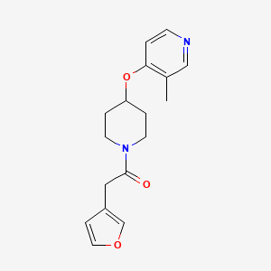 2-(Furan-3-yl)-1-[4-(3-methylpyridin-4-yl)oxypiperidin-1-yl]ethanone