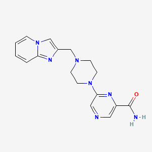 6-[4-(Imidazo[1,2-a]pyridin-2-ylmethyl)piperazin-1-yl]pyrazine-2-carboxamide