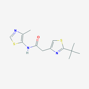 2-(2-tert-butyl-1,3-thiazol-4-yl)-N-(4-methyl-1,3-thiazol-5-yl)acetamide