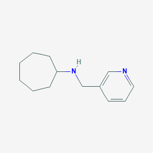 molecular formula C13H20N2 B070225 N-(pyridin-3-ylmethyl)cycloheptanamine CAS No. 179055-42-6