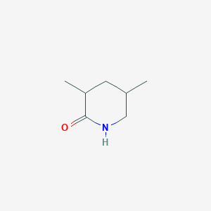 molecular formula C7H13NO B070232 3,5-Dimethylpiperidin-2-one CAS No. 179683-97-7