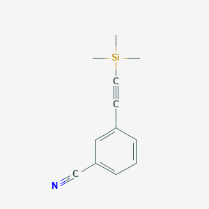molecular formula C12H13NSi B070234 3-[(三甲基硅基)乙炔基]苯腈 CAS No. 190771-22-3
