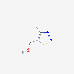 molecular formula C4H6N2OS B070236 (4-甲基-1,2,3-噻二唑-5-基)甲醇 CAS No. 163008-86-4
