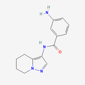 3-amino-N-(4,5,6,7-tetrahydropyrazolo[1,5-a]pyridin-3-yl)benzamide