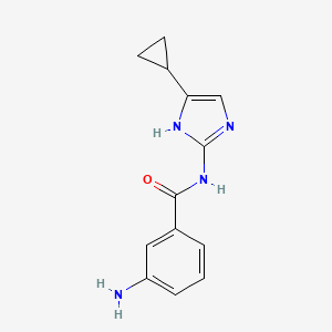 3-amino-N-(5-cyclopropyl-1H-imidazol-2-yl)benzamide