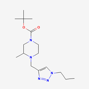 Tert-butyl 3-methyl-4-[(1-propyltriazol-4-yl)methyl]piperazine-1-carboxylate