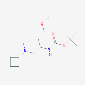 tert-butyl N-[1-[cyclobutyl(methyl)amino]-4-methoxybutan-2-yl]carbamate