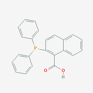 molecular formula C23H17O2P B070238 2-二苯基膦基-1-萘甲酸 CAS No. 178176-80-2