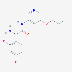 2-amino-2-(2,4-difluorophenyl)-N-(5-propoxypyridin-3-yl)acetamide