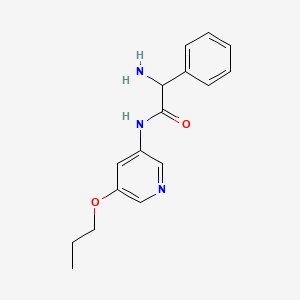 2-amino-2-phenyl-N-(5-propoxypyridin-3-yl)acetamide