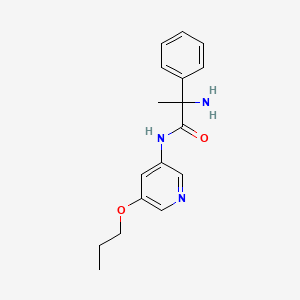 2-amino-2-phenyl-N-(5-propoxypyridin-3-yl)propanamide