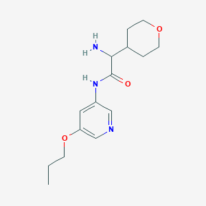 2-amino-2-(oxan-4-yl)-N-(5-propoxypyridin-3-yl)acetamide