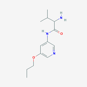 2-amino-3-methyl-N-(5-propoxypyridin-3-yl)butanamide