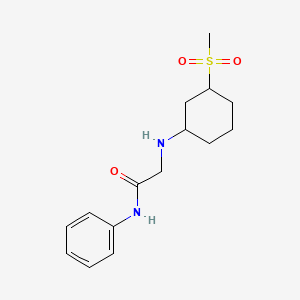 2-[(3-methylsulfonylcyclohexyl)amino]-N-phenylacetamide