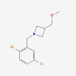 1-[(2-Bromo-5-chlorophenyl)methyl]-3-(methoxymethyl)azetidine