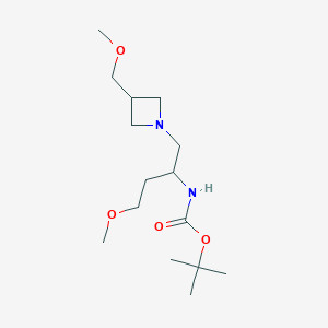 tert-butyl N-[4-methoxy-1-[3-(methoxymethyl)azetidin-1-yl]butan-2-yl]carbamate