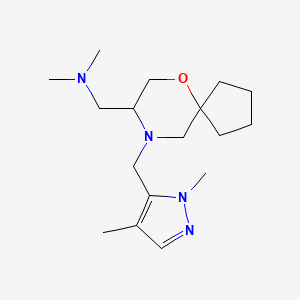 1-[9-[(2,4-dimethylpyrazol-3-yl)methyl]-6-oxa-9-azaspiro[4.5]decan-8-yl]-N,N-dimethylmethanamine