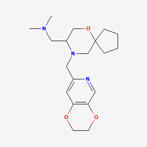 1-[9-(2,3-dihydro-[1,4]dioxino[2,3-c]pyridin-7-ylmethyl)-6-oxa-9-azaspiro[4.5]decan-8-yl]-N,N-dimethylmethanamine