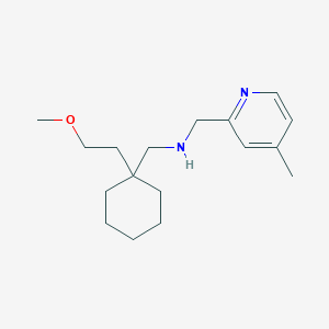 N-[[1-(2-methoxyethyl)cyclohexyl]methyl]-1-(4-methylpyridin-2-yl)methanamine