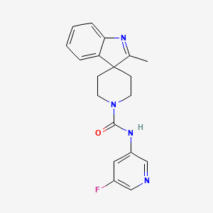 N-(5-fluoropyridin-3-yl)-2-methylspiro[indole-3,4'-piperidine]-1'-carboxamide