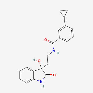 3-cyclopropyl-N-[2-(3-hydroxy-2-oxo-1H-indol-3-yl)ethyl]benzamide