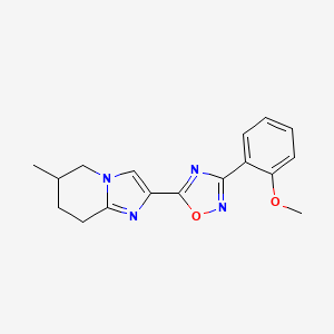 3-(2-Methoxyphenyl)-5-(6-methyl-5,6,7,8-tetrahydroimidazo[1,2-a]pyridin-2-yl)-1,2,4-oxadiazole