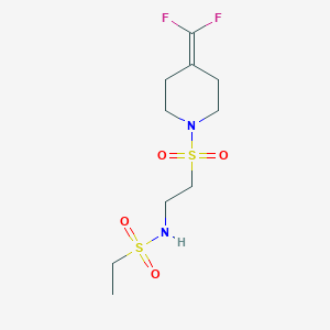 N-[2-[4-(difluoromethylidene)piperidin-1-yl]sulfonylethyl]ethanesulfonamide