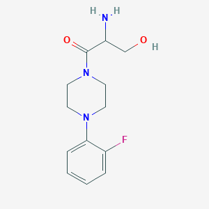 2-Amino-1-[4-(2-fluorophenyl)piperazin-1-yl]-3-hydroxypropan-1-one