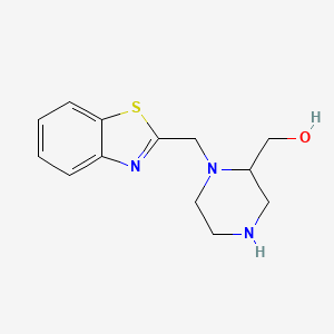 [1-(1,3-Benzothiazol-2-ylmethyl)piperazin-2-yl]methanol