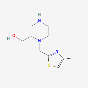 [1-[(4-Methyl-1,3-thiazol-2-yl)methyl]piperazin-2-yl]methanol