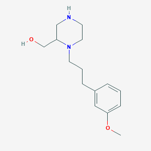 [1-[3-(3-Methoxyphenyl)propyl]piperazin-2-yl]methanol