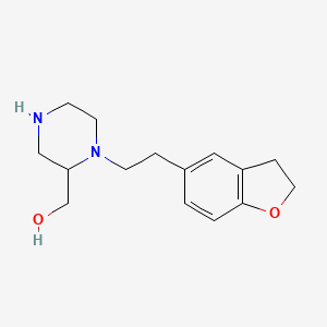 [1-[2-(2,3-Dihydro-1-benzofuran-5-yl)ethyl]piperazin-2-yl]methanol