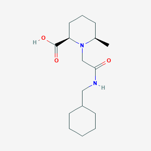 (2R,6R)-1-[2-(cyclohexylmethylamino)-2-oxoethyl]-6-methylpiperidine-2-carboxylic acid