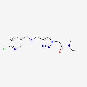 2-[4-[[(6-chloropyridin-3-yl)methyl-methylamino]methyl]triazol-1-yl]-N-ethyl-N-methylacetamide